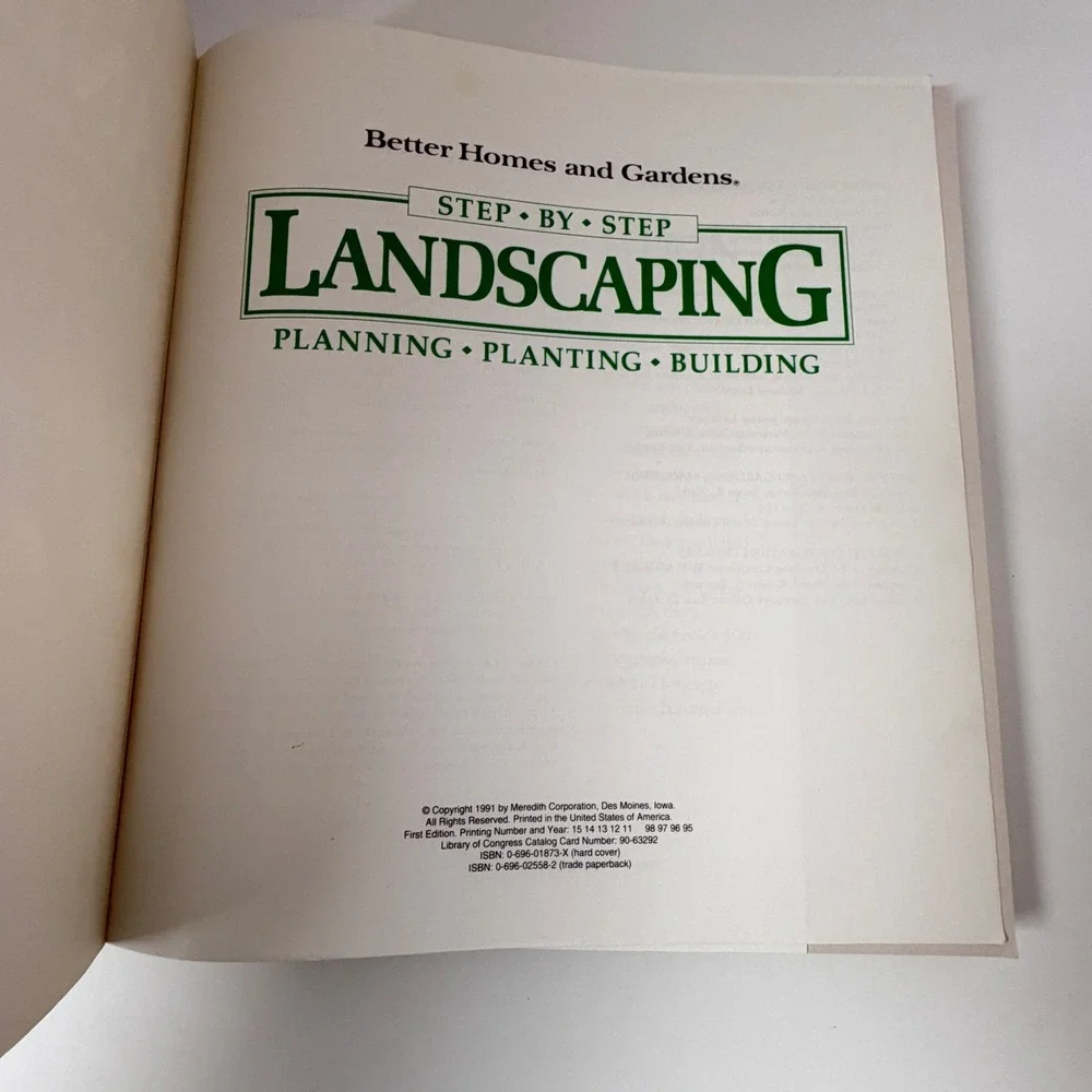 Better Homes and Gardens Landscaping Book Set 2pc Green Home Garden DIY Guide